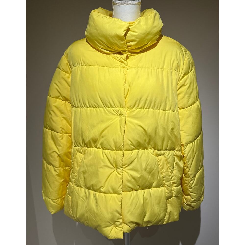 Talbots Yellow Quilted Jacket Size‎ 2X
